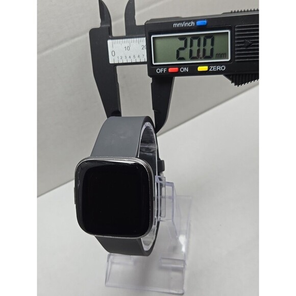 Fitbit Versa 2 Smartwatch Gray 40mm Alexa WR50M Always On Display No Charger - Picture 6 of 10